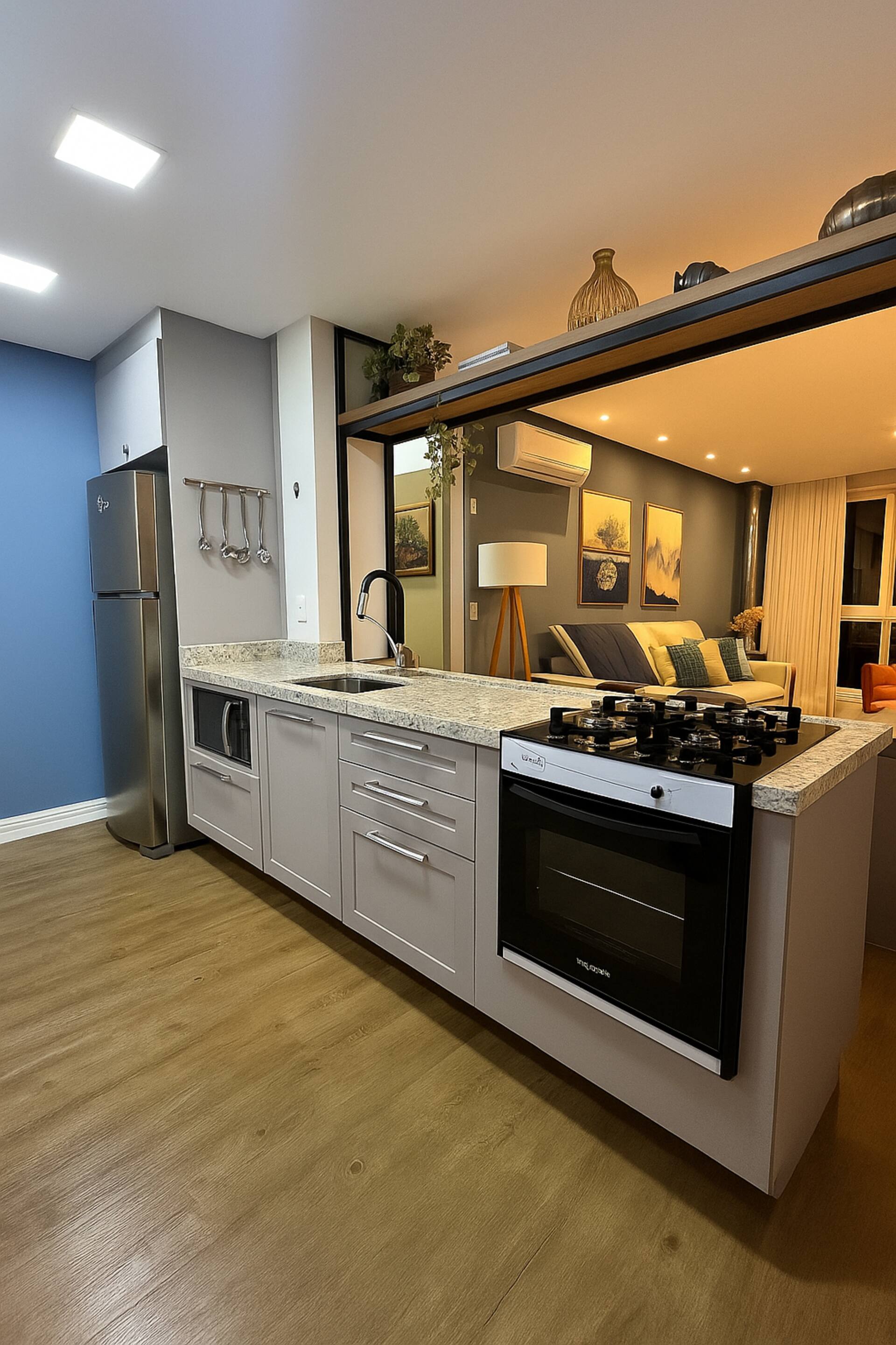 Ambiente do apartamento em Gramado